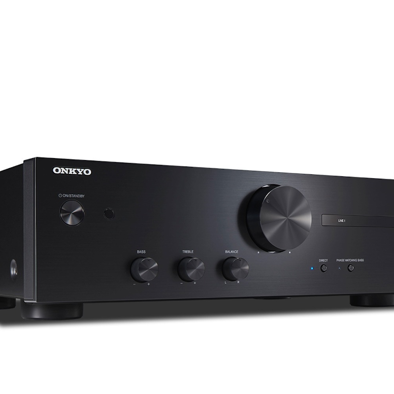 onkyo a9110 stereo receiver side view